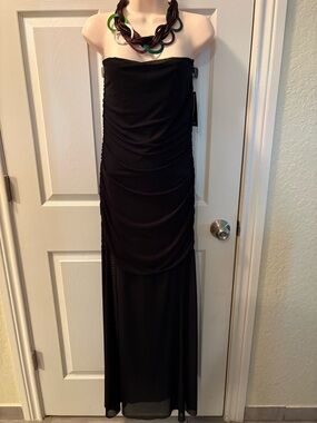 Forever 21 Strapless Black Evening Gown
